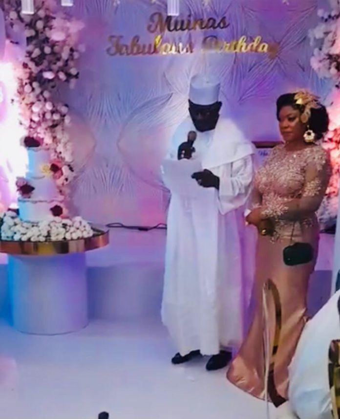 Sidiku Buari and wife