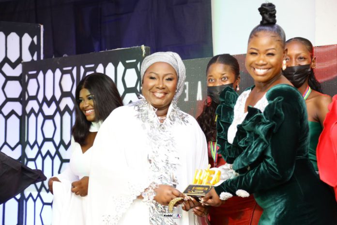 Gifty Anti and Esther Addo, the CEO of Estaron Balloons Accessories