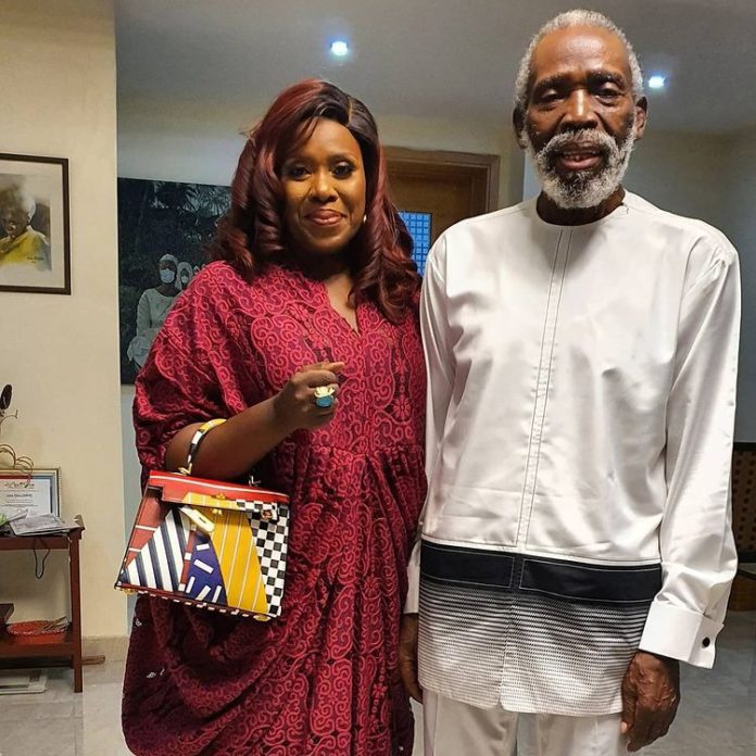 Olu Jacobs and wife