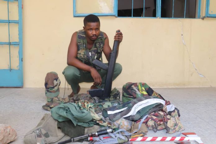 Fake soldier arrested