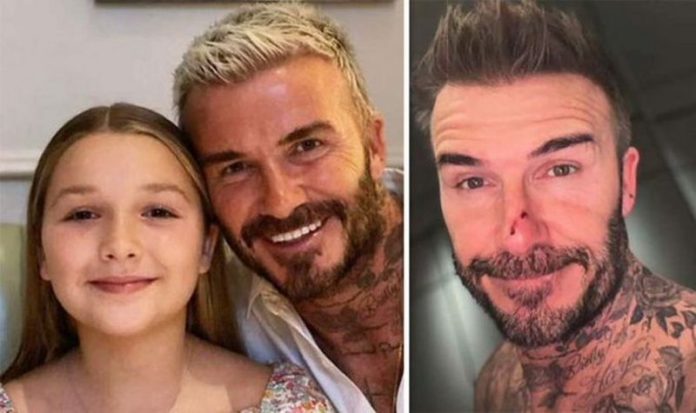 david becham and daughter