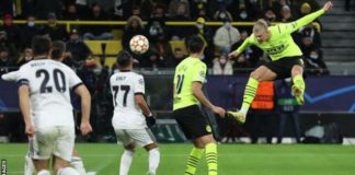 Erling Braut Haaland scored twice after coming off the bench