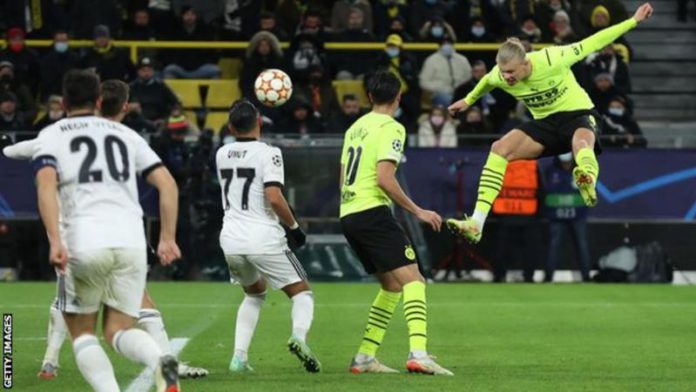 Erling Braut Haaland scored twice after coming off the bench Erling Braut Haaland scored twice after coming off the bench