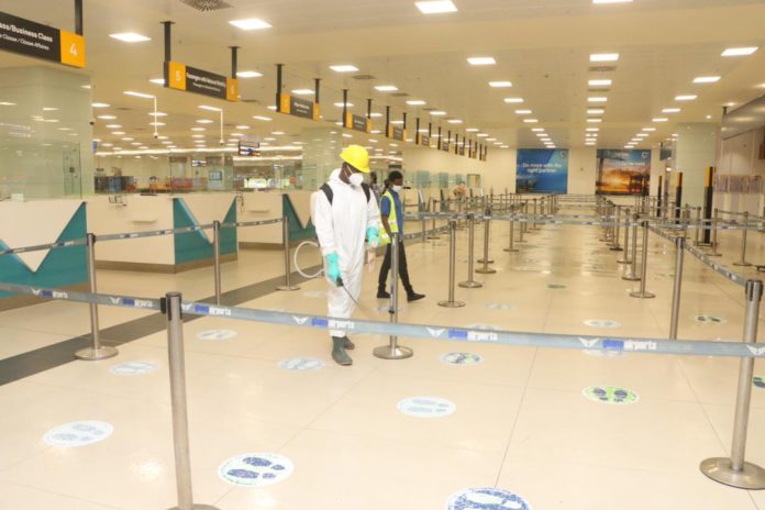 Airport disinfection