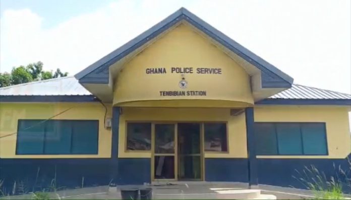 Police station fire