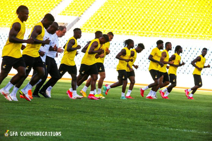 Black Stars training Black Stars training