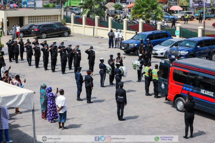 funeral of police murdered at Zuarungu