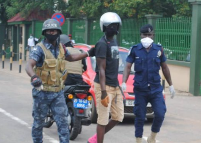 Teshie motor rider arrested with a loaded gun, dollars in random traffic check