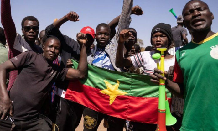 Some people in the capital, Ouagadougou, came out in support of the soldiers | Photo credit: AFP Some people in the capital, Ouagadougou, came out in support of the soldiers | Photo credit: AFP