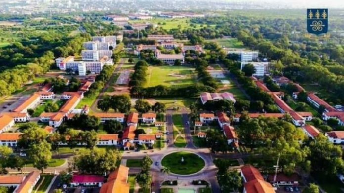 An aerial view of the University of Ghana An aerial view of the University of Ghana