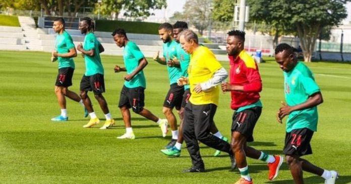 Black Stars training Black Stars training