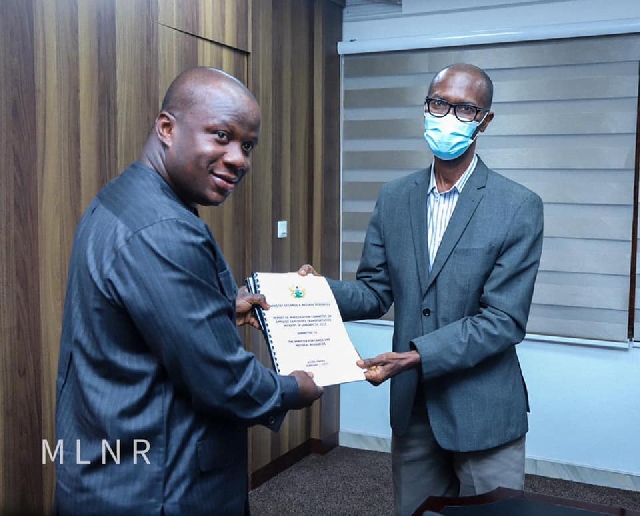 Abu Jinapor receives Apiate report