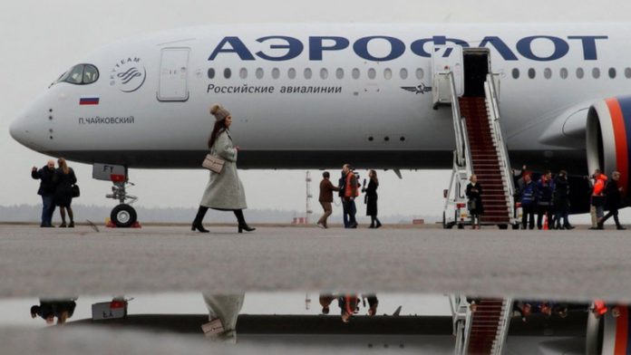All Russian-registered planes will be affected by the flight ban All Russian-registered planes will be affected by the flight ban