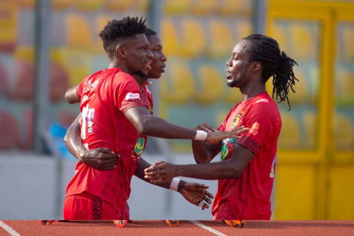 Asante Kotoko players celebrate Asante Kotoko players celebrate