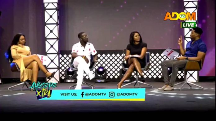 Michy, Yvonne Nelson and James Gardiner on Ahosepe Xtra