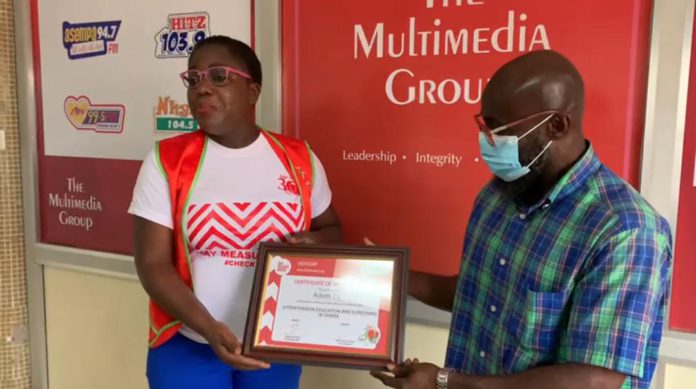 Adom FM honoured for impact in Hypertension awareness
