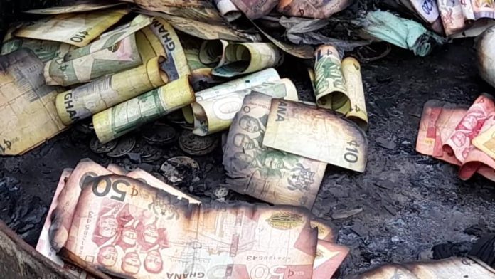 Huge sum of money burnt after fire guts compound house in Tamale