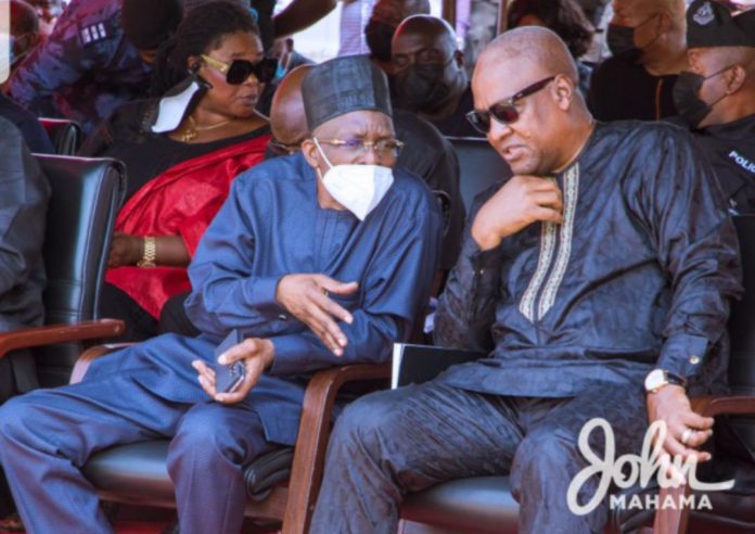 John Mahama at Dzifa Attivor's funeral