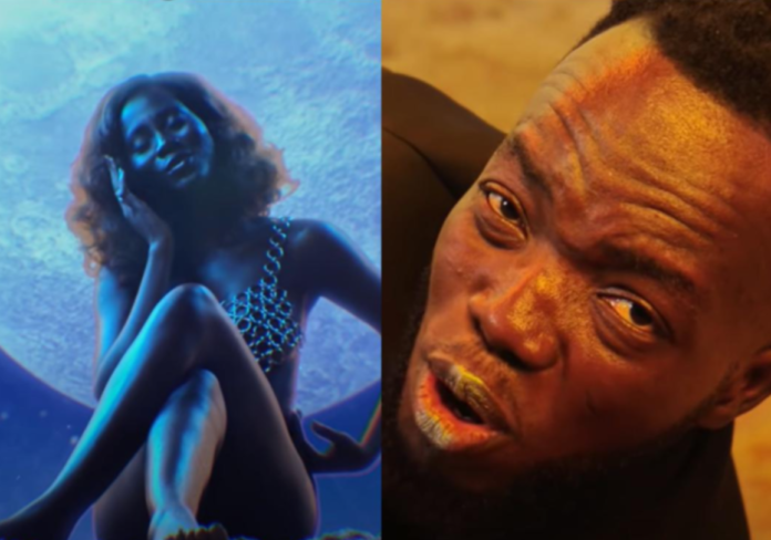 Akwaboah and Cina Soul in "Obiaa" music video