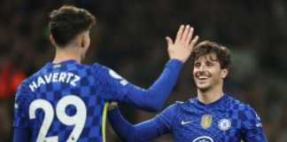 Chelsea players celebrate