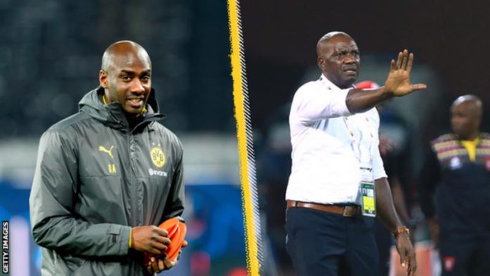 Ghana appointed Otto Addo (left) after the Africa Cup of Nations, while Nigeria retained Augustine Eguavoen. Ghana appointed Otto Addo (left) after the Africa Cup of Nations, while Nigeria retained Augustine Eguavoen.