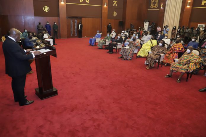 14. President Akufo-Addo addressing a meeting with members of the Council of State. (Copy)