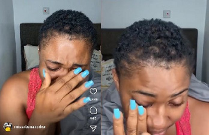 Abena Korkor cries