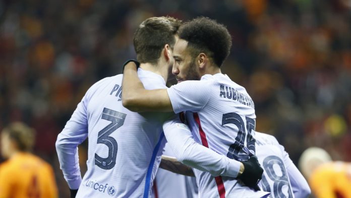 Gerard Pique (L) and Pierre-Emerick Aubameyang (R) Image credit: Getty Images Gerard Pique (L) and Pierre-Emerick Aubameyang (R) Image credit: Getty Images