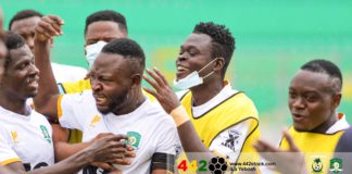 Aduana Stars celebrate