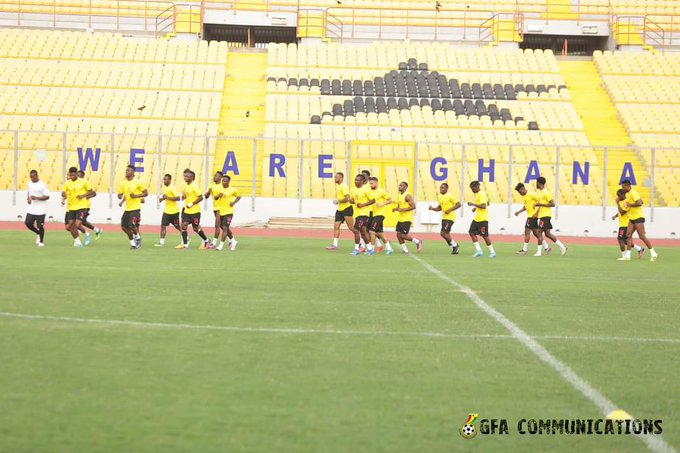 Black Stars training Black Stars training