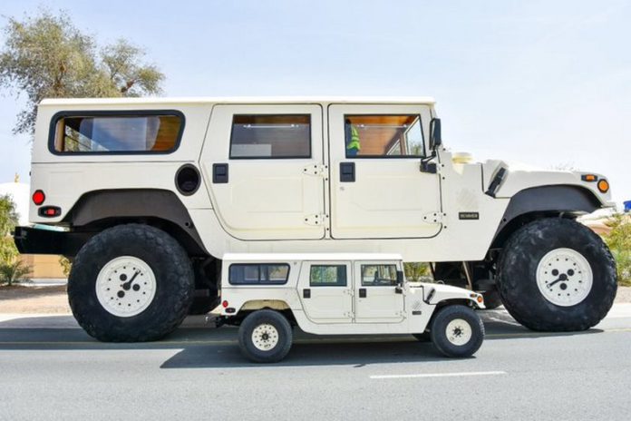 The incredible vehicle boasts a height of 21.6ft (Image: @shhamadbinhamdan / SWNS) The incredible vehicle boasts a height of 21.6ft (Image: @shhamadbinhamdan / SWNS)