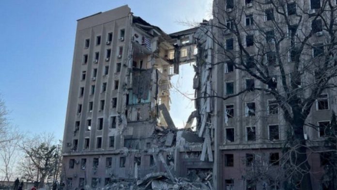 President Zelensky said the people of Mykolaiv posed no threat to Russia, but still had "become the targets of Russian troops, rockets, air bombs, grenades, mines" (REUTERS) President Zelensky said the people of Mykolaiv posed no threat to Russia, but still had "become the targets of Russian troops, rockets, air bombs, grenades, mines" (REUTERS)