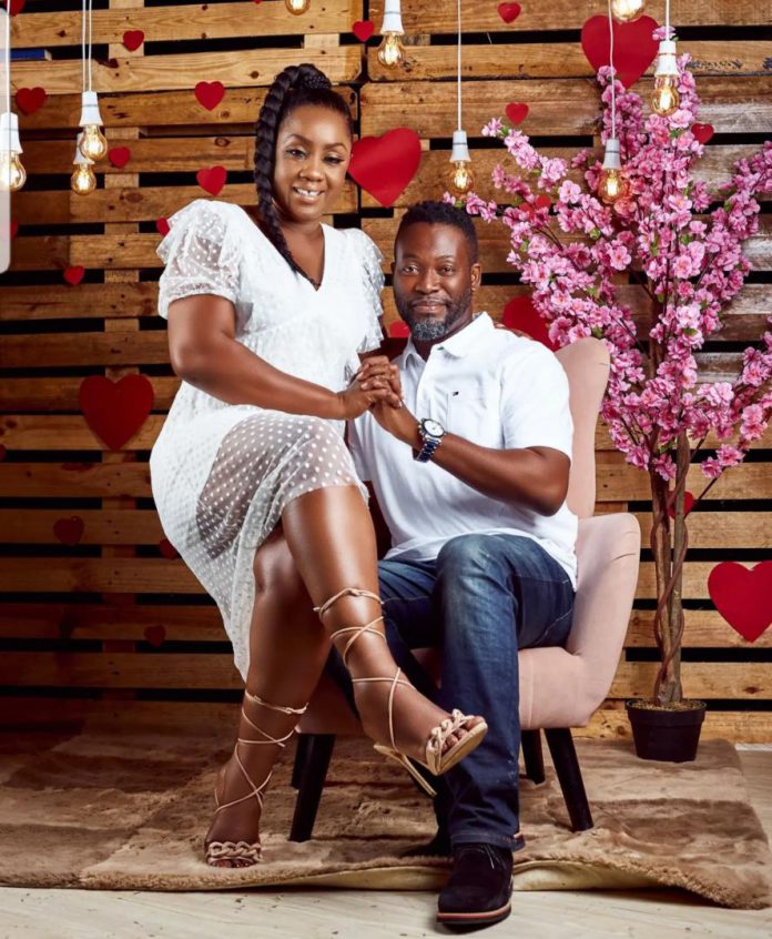 Adjetey Anang and wife
