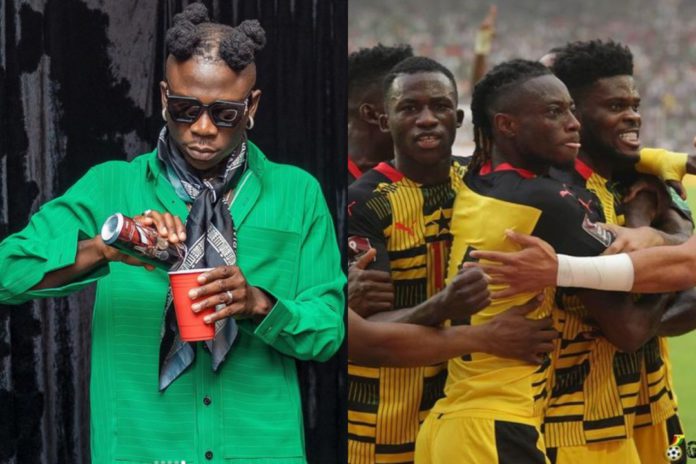 Stonebwoy celebrates Black Stars win