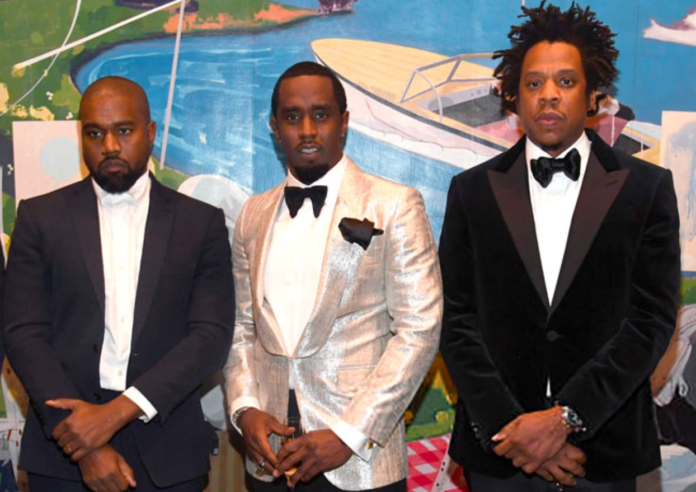 Kanye West, Diddy and Jay-Z