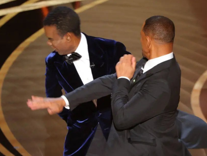 Will Smith slaps Chris Rock on Oscars stage Will Smith slaps Chris Rock on Oscars stage