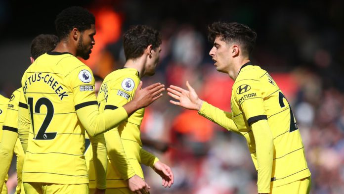 Chelsea celebrate their fourth goal against Southampton Image credit: Getty Images Chelsea celebrate their fourth goal against Southampton Image credit: Getty Images