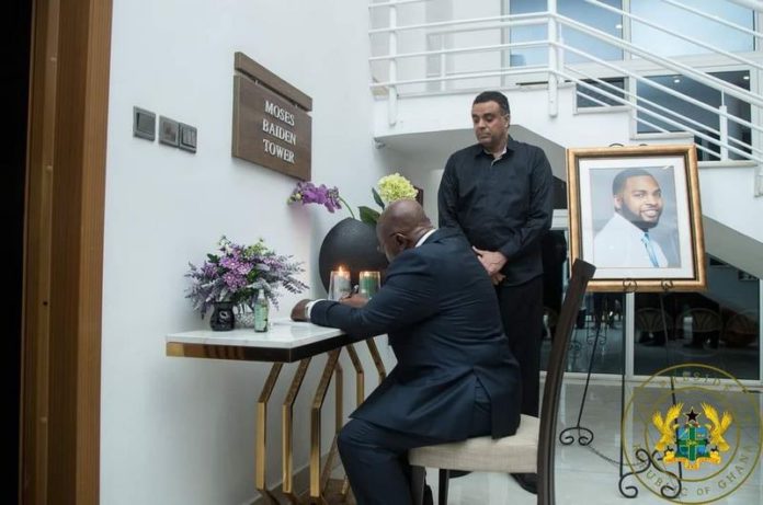 Akufo-Addo signs book of condolence in honour of David heward-mills source: facebook Akufo-Addo signs book of condolence in honour of David heward-mills source: facebook