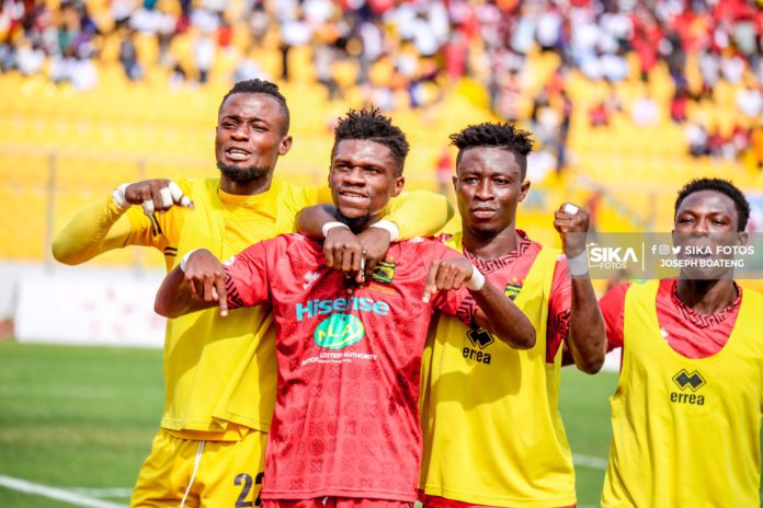 Asante Kotoko players celebreate Asante Kotoko players celebreate