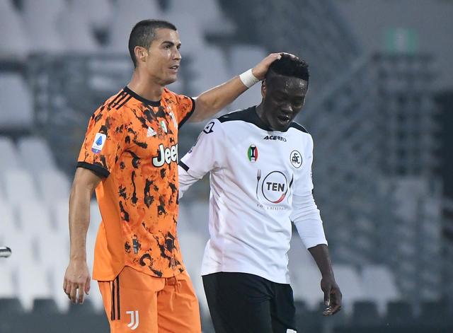 Gyasi with Ronaldo Gyasi with Ronaldo