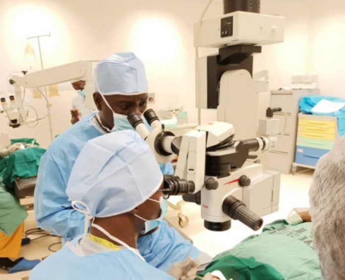 Eye surgeons begin training on UHAS Glaucoma treatment Eye surgeons begin training on UHAS Glaucoma treatment