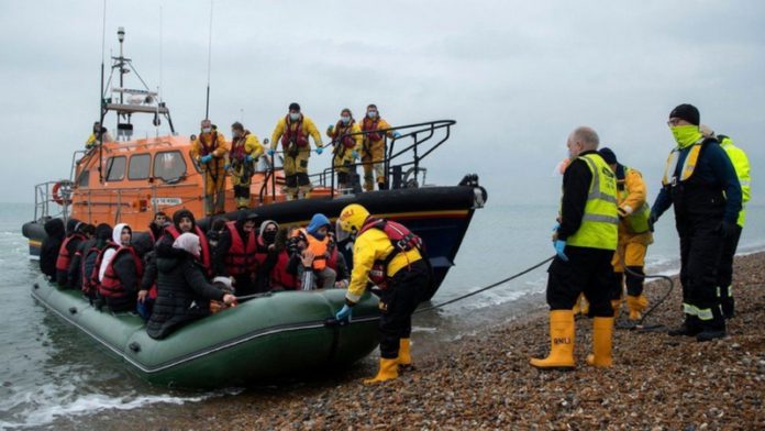 The number of people crossing the English Channel has risen sharply this year The number of people crossing the English Channel has risen sharply this year