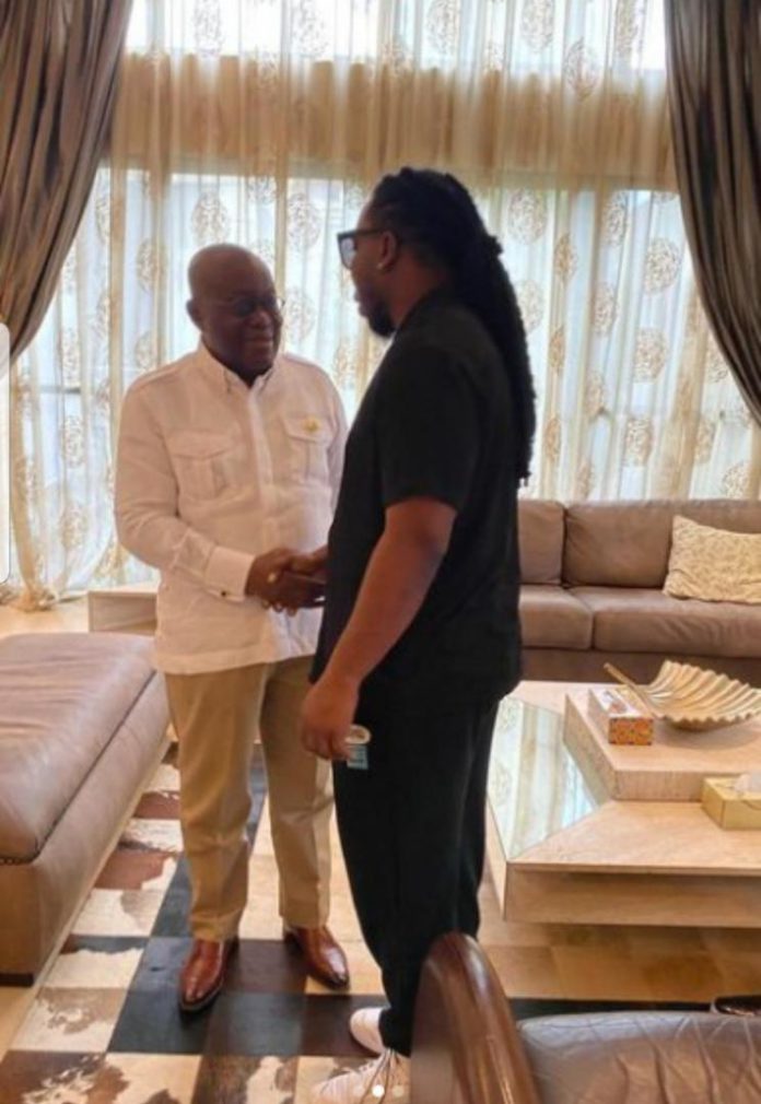 Moment Ayigbe Edem met Akufo-Addo