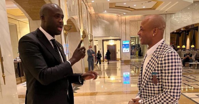 Andre Ayew and Yaya Toure