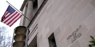 The Department of Justice building in Washington, D.C., U.S. Photographer: Stefani Reynolds/Bloomberg via Getty Images