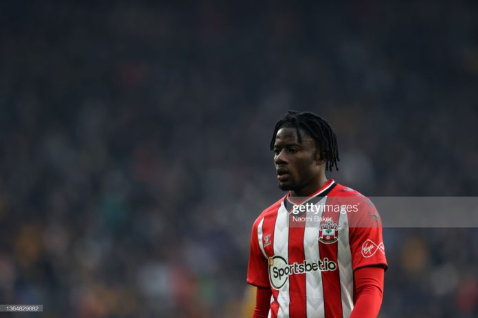WOLVERHAMPTON, ENGLAND - JANUARY 15: Mohammed Salisu of Southampton looks on during the Premier League match between Wolverhampton Wanderers and Southampton at Molineux on January 15, 2022 in Wolverhampton, England. (Photo by Naomi Baker/Getty Images) WOLVERHAMPTON, ENGLAND - JANUARY 15: Mohammed Salisu of Southampton looks on during the Premier League match between Wolverhampton Wanderers and Southampton at Molineux on January 15, 2022 in Wolverhampton, England. (Photo by Naomi Baker/Getty Images)