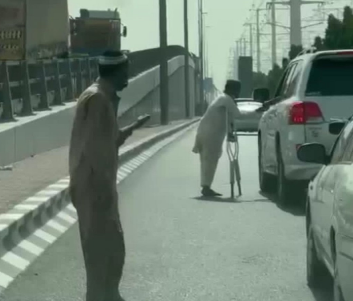 Street beggars in Dubai | photo credit: Dubai Police/Facebook Street beggars in Dubai | photo credit: Dubai Police/Facebook