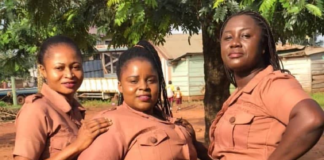 Teachers wearing uniforms