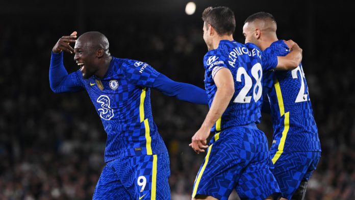 Romelu Lukaku of Chelsea celebrates after scoring their side's third goal with Hakim Ziyech during the Premier League match between Leeds United and Chelsea at Elland Road on May 11, 2022 in Leeds, England. (Photo by Stu Forster/Getty Images) Image credit: Getty Images Romelu Lukaku of Chelsea celebrates after scoring their side's third goal with Hakim Ziyech during the Premier League match between Leeds United and Chelsea at Elland Road on May 11, 2022 in Leeds, England. (Photo by Stu Forster/Getty Images) Image credit: Getty Images