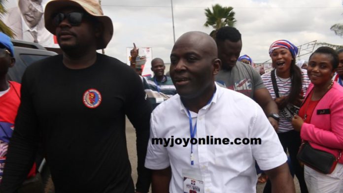 Odeneho Kwaku Appiah arrives at Congress venue